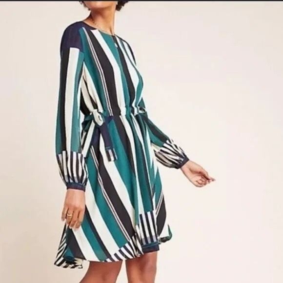 Sunday in Brooklyn striped long sleeve dress size small - Picture 2 of 6